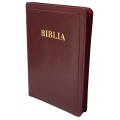 Biblie lux, coperta piele visiniu, index pe cotor Biblie lux, coperta piele visiniu, index pe cotor
